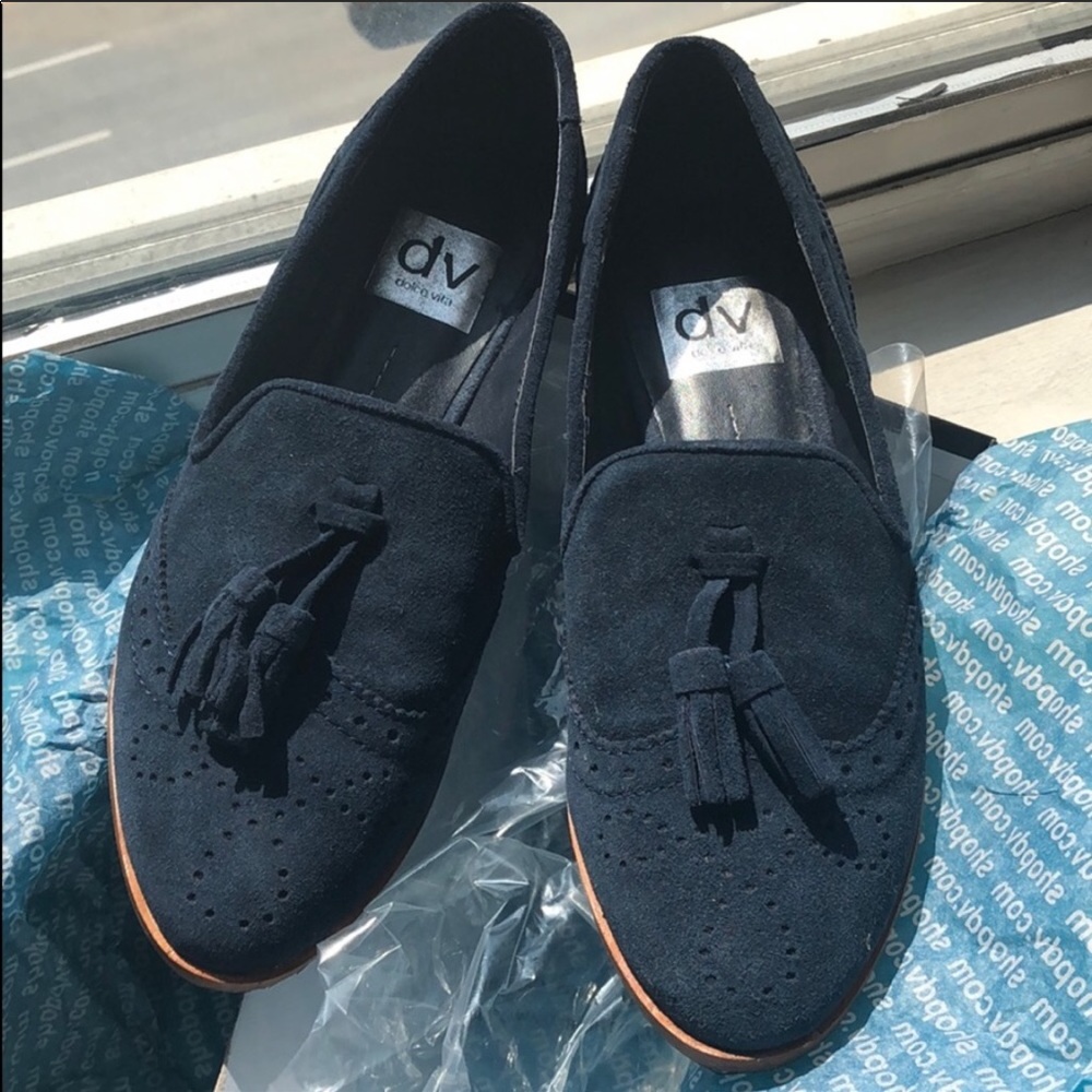 Dolce Vita Marcel Navy Suede sz 7 w box